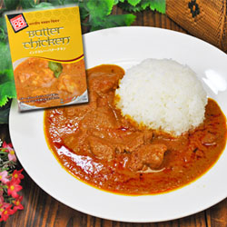 インドカレー　バターチキン180g【キッチン88】（レトルトカレー・保存食・非常食にも）