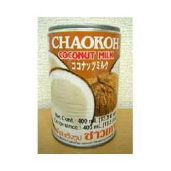 画像1: 【送料無料】チャオコー・ココナッツミルク 400ml X24本(缶入り1ケース) 業務用にも (1)